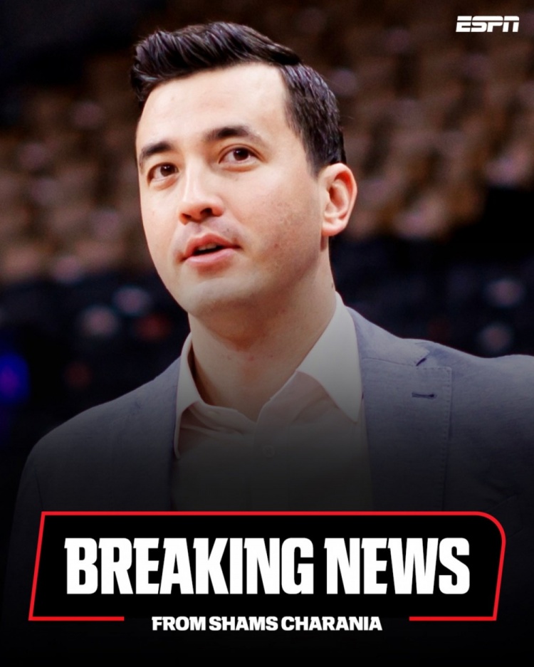 Shams:猛龙将任命球队总经理韦伯斯特为新任篮球运营总裁